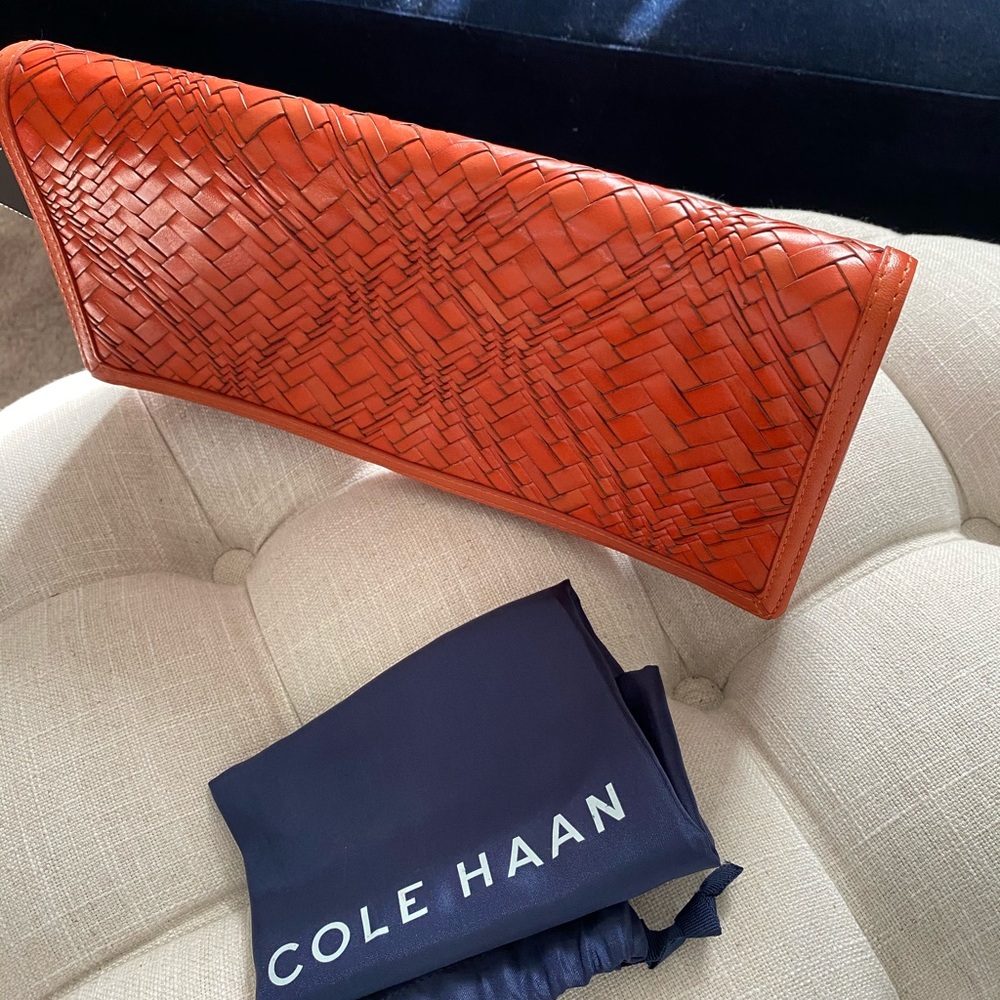 ✨FLASH SALE!!!✨Cole Haan Genevieve NWT! Woven Leather Bag - Picture 4 of 15